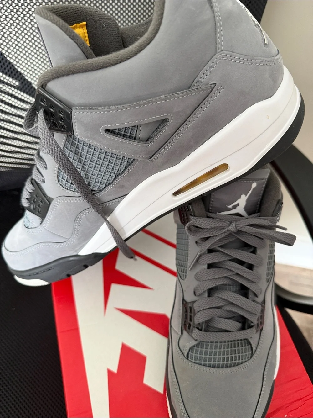 Jordan Men’s Grey Suede Retro Sneakers